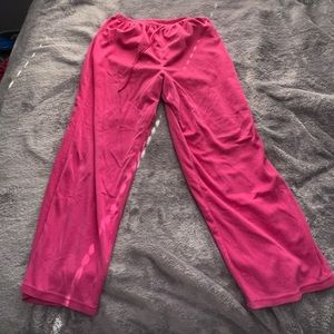 Bright pink fleece jaw string sweatpants 💖